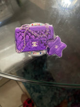 Load image into Gallery viewer, Purple cc phone pop socket
